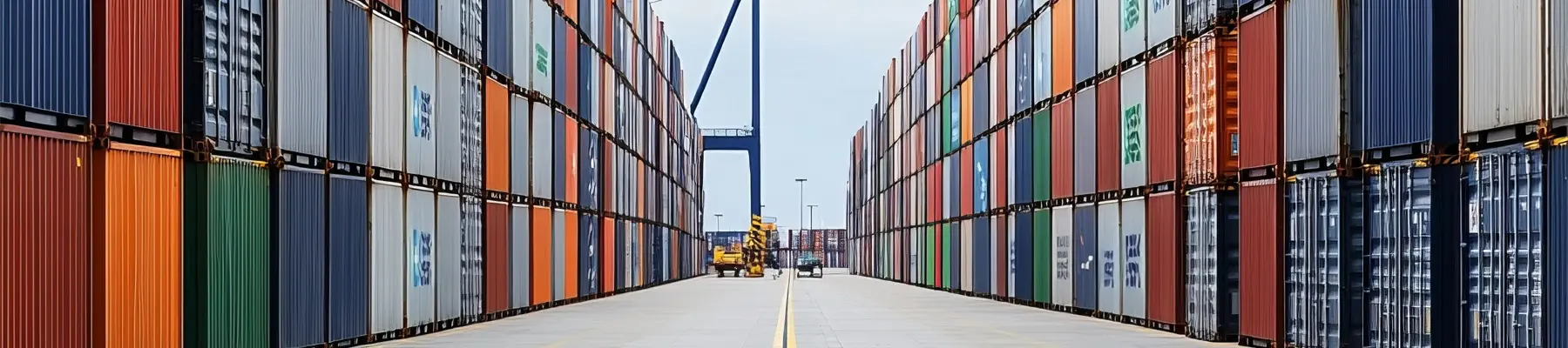 Gestapelte Container in Hafenanlage - Einkauf und Beschaffung der MW Holding GmbH